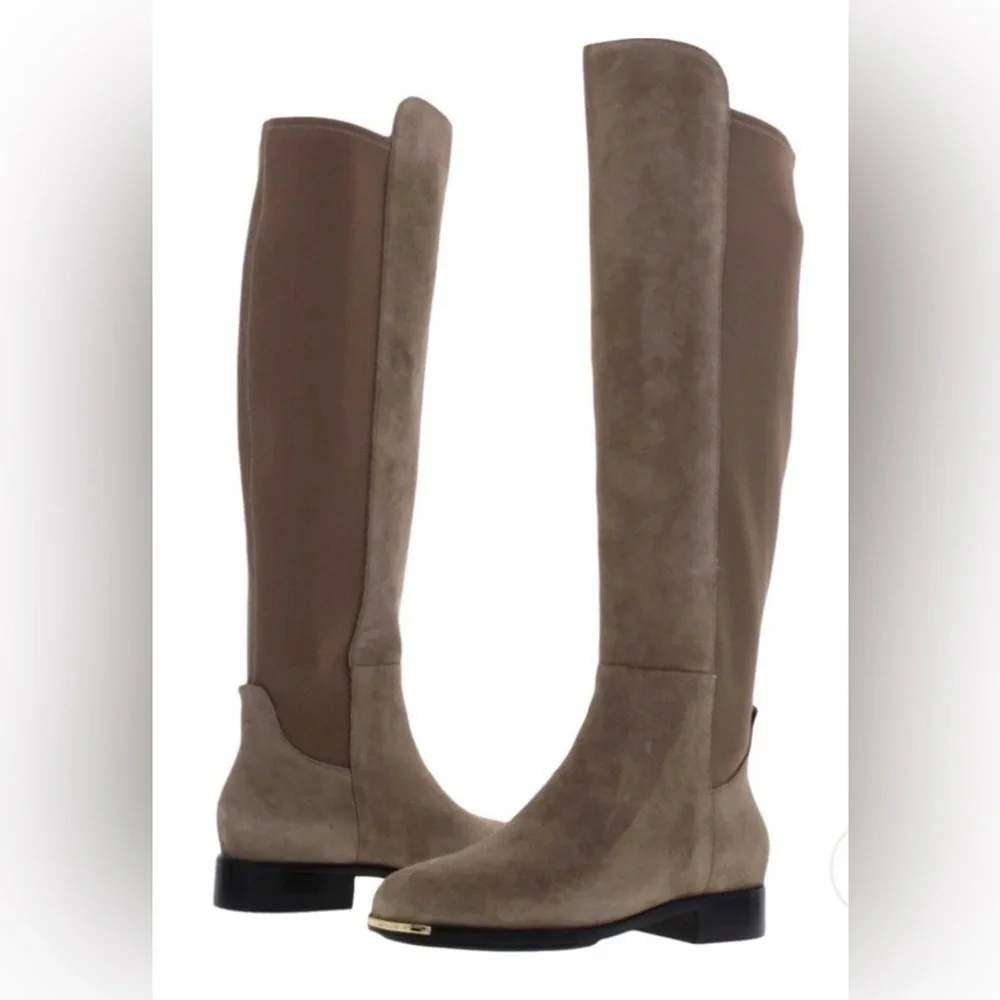 Like New Cole Haan Beige Suede Over the Knee Boots